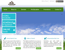 Tablet Screenshot of peaksviewanimalhospital.com